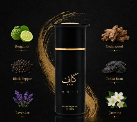 Ahmed Al Maghribi Kaaf Noir Extrait de Parfum for Unisex(100ml)