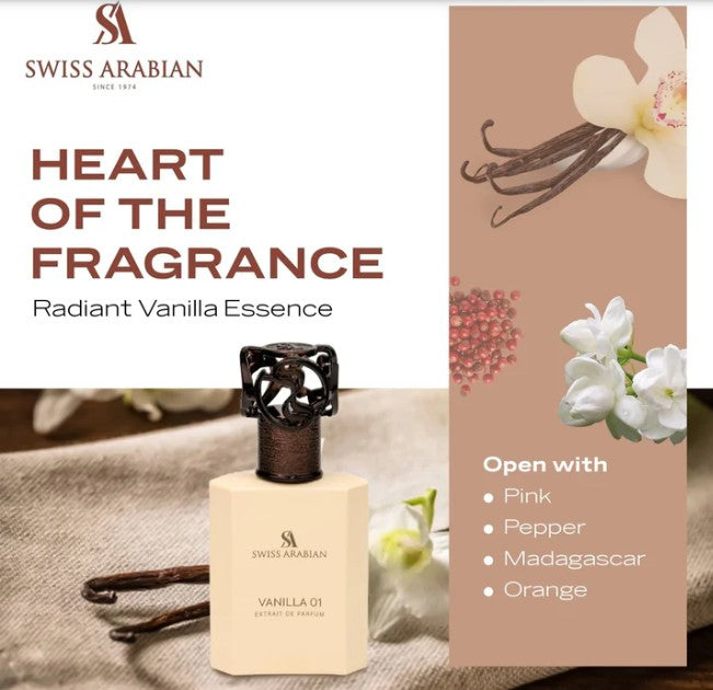 Swiss Arabian Vanilla 01 Eau de Parfum(new launch)