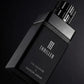 Cal Cologne perfume bottle angled view, black cap and body with 'III THRILLER' text