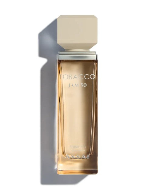 Assaf Tobacco Jam 50 EDP 100ml glass bottle, amber liquid, octagonal cap