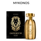 Perfume box and gold bottle set, Mykonos Imperium, 100 ml