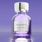 Mykonos Reflection Elixir extrait de parfum bottle with silver cap and purple glass