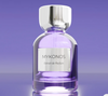 Mykonos Reflection Elixir extrait de parfum bottle with silver cap and purple glass