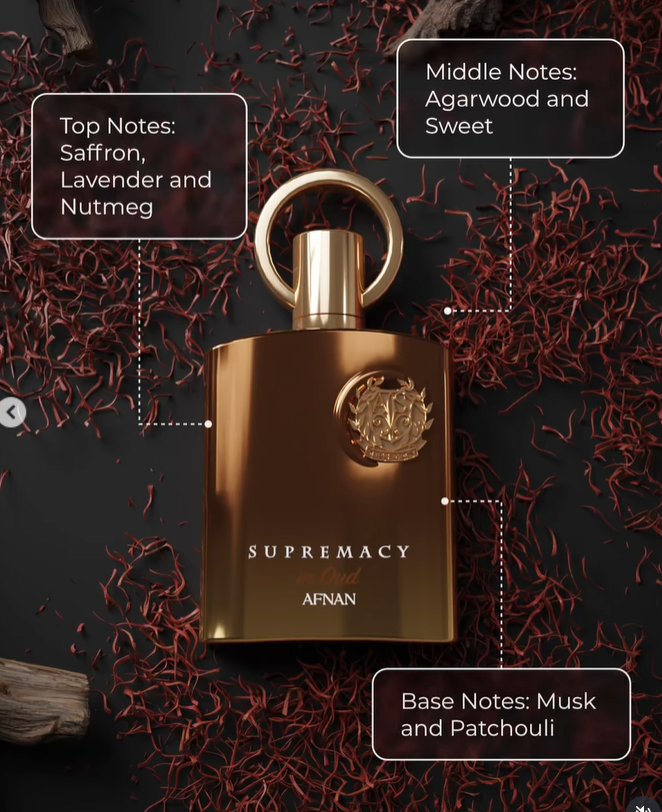 Afnan Supremacy in Oud Eau de Parfum for Unisex - 100ml