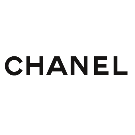 Chanel logo in black on a white background