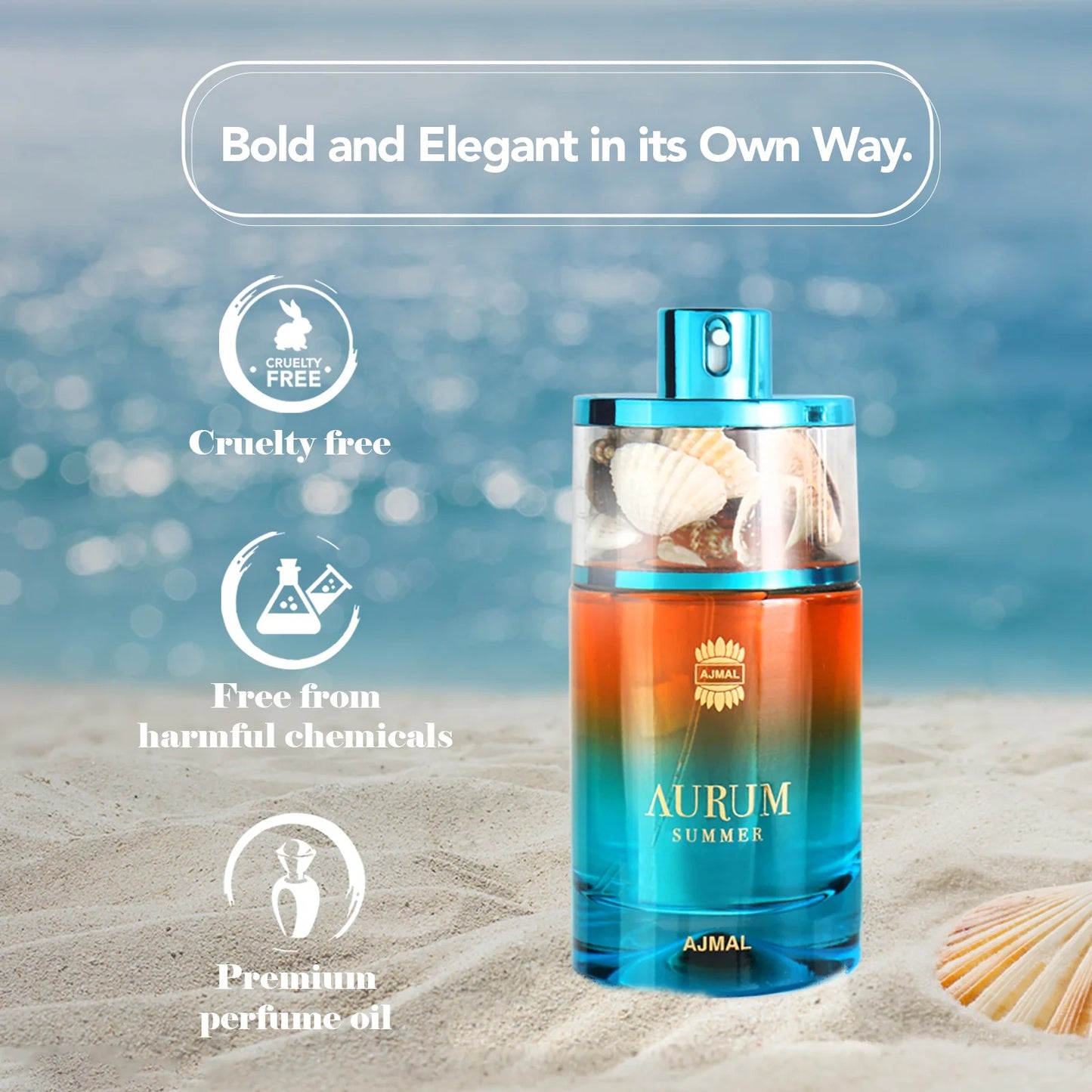 Ajmal Aurum Summer Eau de Parfum for Unisex - 100ml